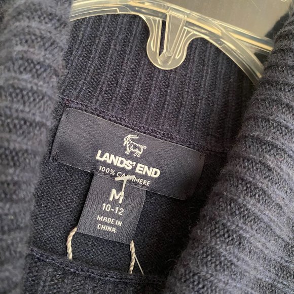 NEW lands end cashmere turtleneck sweater - Picture 2 of 3